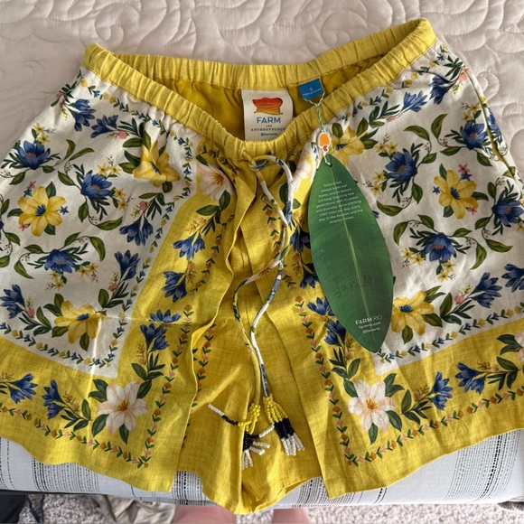 NWT FARM Rio Yellow Floral Shorts - Picture 5 of 5